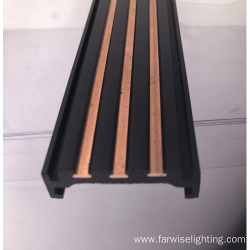 plastic copper coextrusion light track inner conductive part